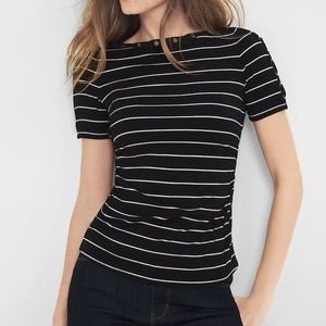 NWT WHITE HOUSE BLACK MARKET LACE-UP SHOULDER TOP